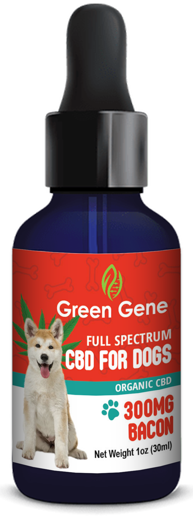 Full Spectrum CBD Oil for Dogs Bacon Flavor for Canine Happiness (300MG-600MG)