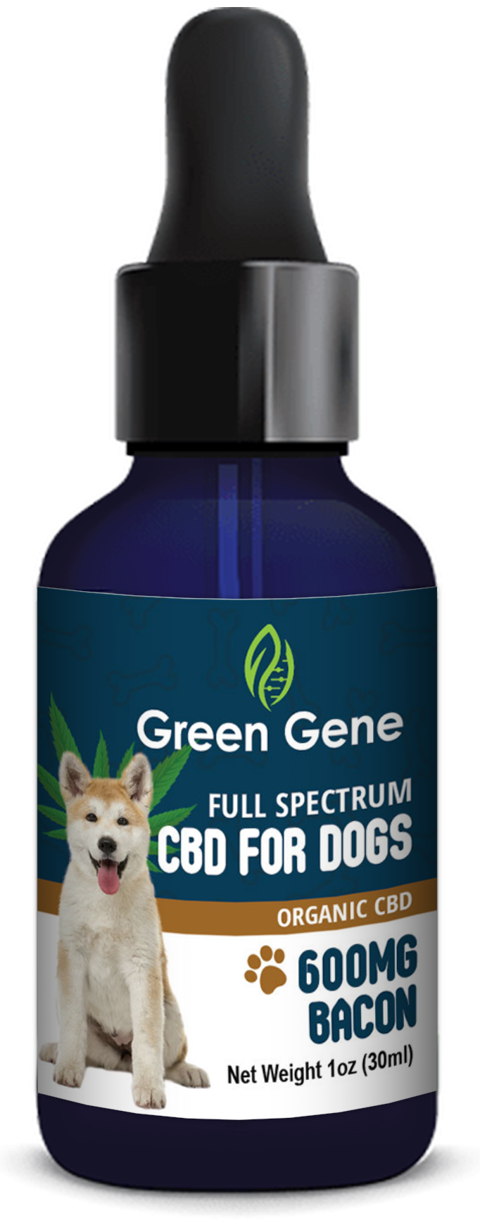 Full Spectrum CBD Oil for Dogs Bacon Flavor for Canine Happiness (300MG-600MG)