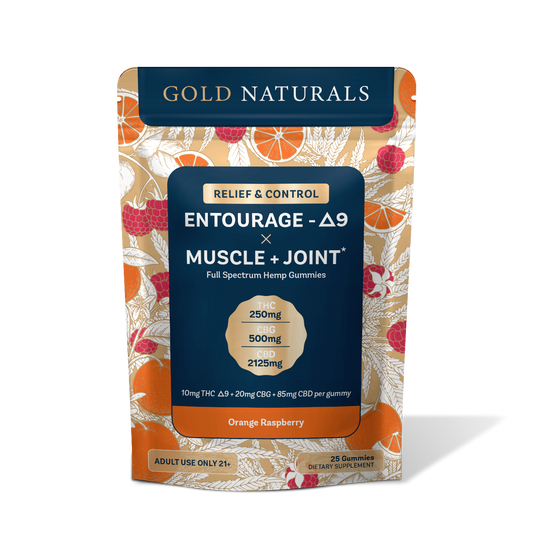 Gold Naturals Entourage Δ9 x Muscle + Joint Gummy