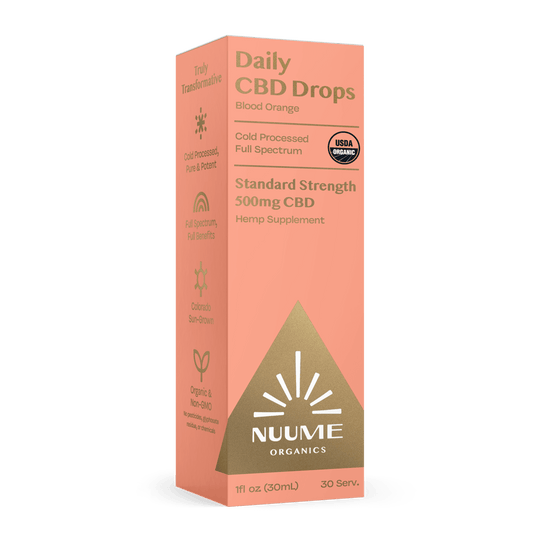 Organic Daily CBD Drops - Blood Orange 500mg Full Spectrum