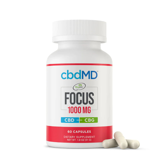 Broad Spectrum CBD Focus Capsules - 1000MG